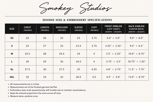 Smokey`s Charcoal Hoodie